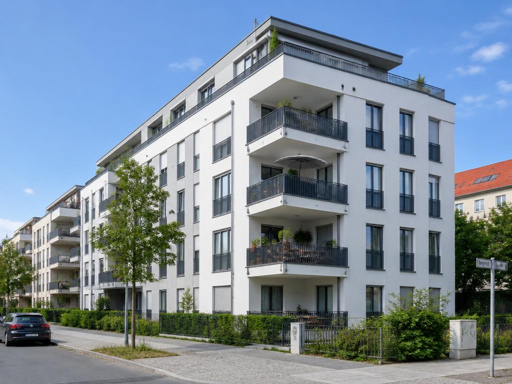 Mehrfamilienhaus mit Balkonen